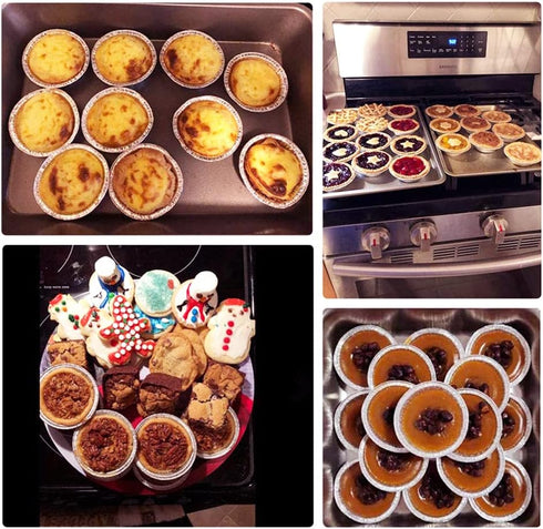 250 PCS Disposable Egg Tart Tins Molds Aluminum Foil Round Egg Tart Mold Pie Tins Pans Cake Cups Mould Makers Cupcake Cookie Circular Egg Tart Mol...