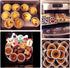 250 PCS Disposable Egg Tart Tins Molds Aluminum Foil Round Egg Tart Mold Pie Tins Pans Cake Cups Mould Makers Cupcake Cookie Circular Egg Tart Mol...