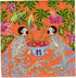 Caspari Monkeys Paper Cocktail Napkins in Orange - Two Packs of 20...