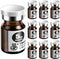 Ks-Tek Sterile Empty Vials with Self Healing Injection Port,with Aluminum plastic Cap,Sterile Package (5ml Amber,10)...
