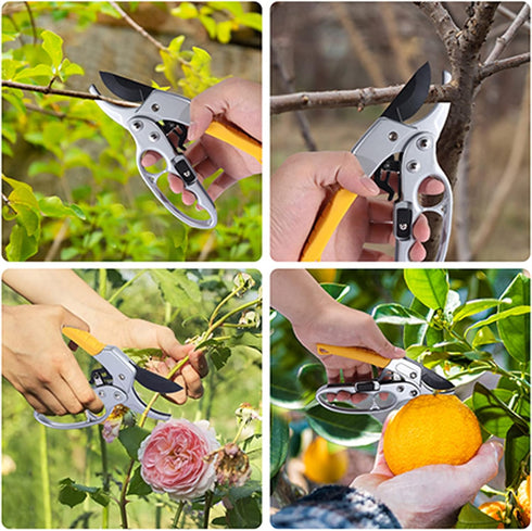 premium garden clippers, work 3 times easier, arthritis weak hand snips...