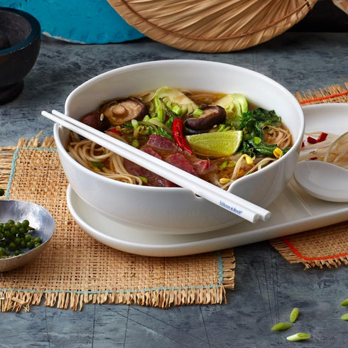 Villeroy & Boch 1041739502 Soup Passion Chopstick Set, White...