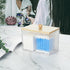 Wood Lid Qtip Holder Storage, Bathroom Cotton Ball Holder Canisters for Cotton Swab, Cotton Pad, Dental Floss Organizer, Hair Bands Container for ...