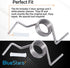 DA81-01345B & DA81-01346A Refrigerator French Door Spring and White Sleeves Pin Set Replacement by BlueStars - Exact Fit for Samsung Refrigerators Models RF267AFWP RF267HERS RF268ABBP RF268ABPN