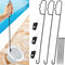 3 Set Pool Skimmer Basket Hook, 16? Stainless Steel Skimmer Lid Lifting Hook with Pool Test Pool Filter Skimmer Handle Inground Pool Cleaner Tools...
