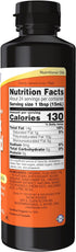 NOW Supplements, Certified Organic Flax Seed Oil Liquid, Cold-Pressed and Unrefined, 12-Ounce...