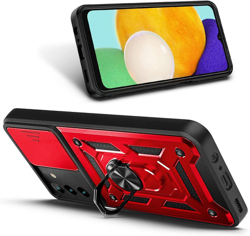 NZND Case for Samsung Galaxy A13 5G with Tempered Glass Screen Protector (Maximum Coverage), Camera Cover, Full-Body Protective Military-Grade, Ma...