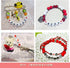 Pandahall 200pcs White Acrylic Red Heart Beads Flat Round Love Heart Disc Coin Pony Beads for DIY Word Message Initial Bracelet Spacer Charms Jewe...