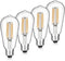 Vintage LED Edison Bulbs, 6W, Equivalent 60W, Dimmable, High Brightness Warm White 2700K, ST58 Antique LED Filament Bulbs with 90+ CRI, E26 Standa...
