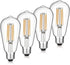Vintage LED Edison Bulbs, 6W, Equivalent 60W, Dimmable, High Brightness Warm White 2700K, ST58 Antique LED Filament Bulbs with 90+ CRI, E26 Standa...