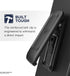 Encased Magnetic Case with Holster for iPhone 12 / iPhone 12 Pro Belt Clip - Compatible with MagSafe (Clear)...