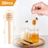 HANSGO 20PCS Wooden Honey Dipper Sticks, 3 Inch Honeycomb, Mini Honey Spoon Wand for Jar and Dispenser, Top off Cupcake, Themed Baby Shower, Brida...
