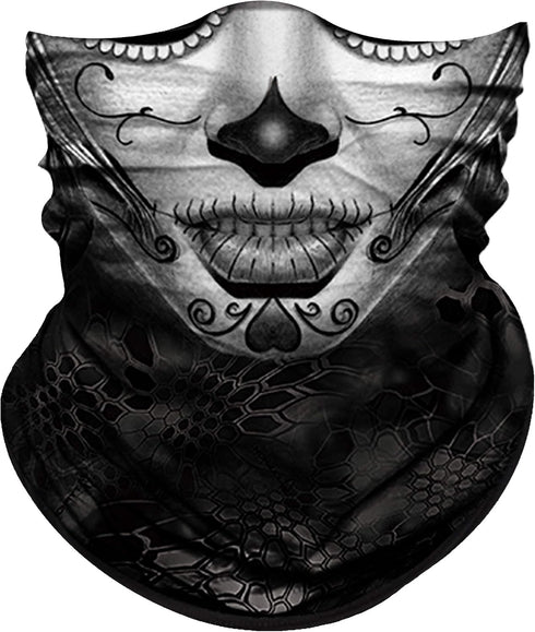 Obacle Skull Face Mask for Women Dust Wind Sun Protection Rave Festival Riding...
