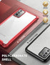 i-Blason Ares Clear Case for Galaxy Note 20 5G 6.7 inch (2020 Release), Dual Layer Rugged Clear Bumper Case Without Built-in Screen Protector (Red...