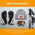 30 Pieces Sublimation Patches Fabric Iron-on Blank Patches 3 Shapes Repair Embroidery Sublimation Blank Hat Embroidery for DIY Crafts, Caps Clothe...