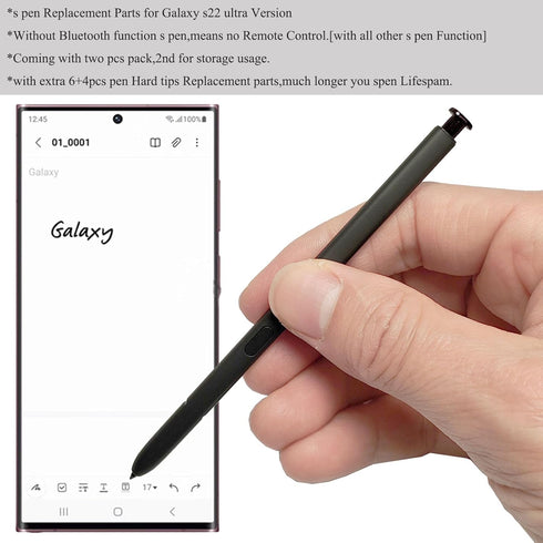 (2pcs Pen Pack) (no Bluetooth) Galaxy s22 Ultra Replacement s Pen,s22 Ultra Stylus Pen Replacement Parts for Samsung Galaxy s22 Ultra (5G) S908E S...