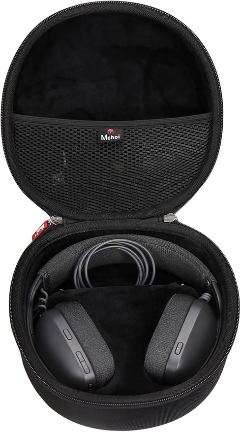 Mchoi Hard Carrying Case Fits for Logitech Zone Vibe 100/125 Wireless Headphones, Waterproof Grey Headphones Travel Protective Case, Case Only, Bl...