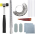 Ring Sizer Mandrel Set Metal Stick Measuring Tool Kit Finger Sizing Gauge US Size including Jewelry Rubber Hammer...