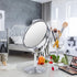 Schliersee 10X Magnifying Makeup Mirror 8 inch, Double Sided Makeup Mirror, 1X/10X Magnification Standing Swivel 8" Table Desk Mirror for Dresser ...