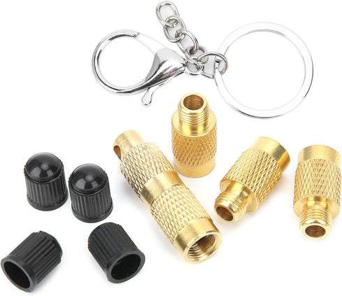 for tire deflators offroad accessories 4?in?1 Tire Deflator Portable Tyre Deflation Valve Tools for Offroad Vehicles with Valve Caps Keychain tire...