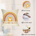 Boho Rainbow Home Decorative Throw Pillow Cover, You are So Loved Inspirational Quote Heart Cushion Case 18x18 for Girls Kids Bedroom Nursery Deco...