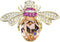 Lovely Crystal Bumble Honey Bee Insect Brooch Pins Collar Pin Lapel Pin Costume Jewelry for Women...
