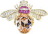 Lovely Crystal Bumble Honey Bee Insect Brooch Pins Collar Pin Lapel Pin Costume Jewelry for Women...
