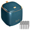 Mini Countertop Trash Can with 12 Rolls of Trash Bags, Desk Trash Can Tiny Trash Can with Press Type Lid, Desktop Trash Can Applicable for Bathroo...