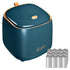 Mini Countertop Trash Can with 12 Rolls of Trash Bags, Desk Trash Can Tiny Trash Can with Press Type Lid, Desktop Trash Can Applicable for Bathroo...