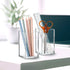 Amazing Abby - Penelope - 2-Pack Pen Holder, Acrylic Pen Holder, Clear Plastic Organizer for Office Supplies, Perfect Office Desktop Storage Solut...