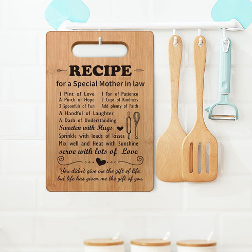 Mother in Law Gifts from Daughter in Law, Cutting Board Gifts for Mother in Law, Birthday Gifts for Mother in Law, Best Unique Mothers Day Gifts f...