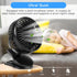 Clip Fan 5000mAh Rechargeable Battery Mini Fan with Clip on Fan Sturdy Clamp 3 Speeds Portable Tent Camping Fan Handheld Small Desk Desktop Table ...
