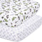 The Peanutshell 2-Pack Fitted Crib Sheet Set - Super Soft & Breathable Baby Girl or Boy Crib Sheets, Nursery Decor, Fit for Standard Mattress Cove...