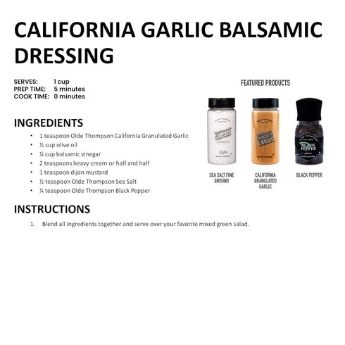 Olde Thompson California Granulated Garlic, Spice Shaker, 7.2 Ounce...