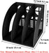 SAYEEC Magazine Holder Sturdy Binder Holder Desk File Sorter Plastic File Folder Organizer Stand Book Shelf Dividers Vertical Storage Rack Desktop...