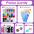 Face Painting Kit For Kids Party,32 Colors Professional Oil Face&Body Paint Kit with 10 Brushes 4 Reusable Face Stencils,2 Glitters and 2 Sponges ...