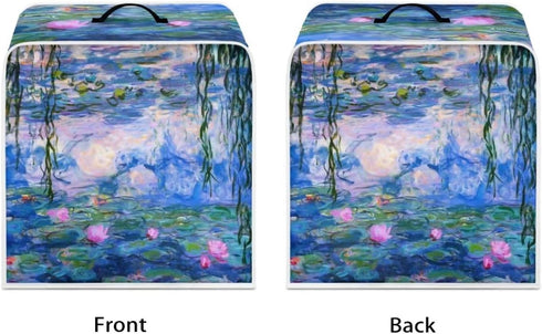Claude Monet Poster Coffee Maker Cover Dust Protection Kitchen Appliance Cover, Anti Fingerprint Polyester Dust Proof Stain Resistant Blender Cove...