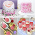 Large Rose Mold Silicone,Rose Flower and Leaves Fondant Cake Molds,Leaf Candy Chocolate Molds for Wedding Cake Decoration, Sugarcraft,Cupcake Topp...