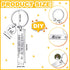 Gisafai 30 Pcs Laser Engraving Stainless Steel Keychain Blanks Engravable Metal Keychains for DIY Crafts Back to School Gifts...
