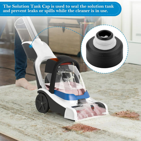 440012803 Solution Tank Cap for Hoover PowerDash Pet, SmartWash&FloorMate Jet Cleaner Machine, Replacement Hoover Carpet Cleaner Cap Compatible wi...