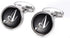 Mens Letter Initial Cufflinks Alphabet Rhodium Plated Cuff Links Wedding Business A-Z...