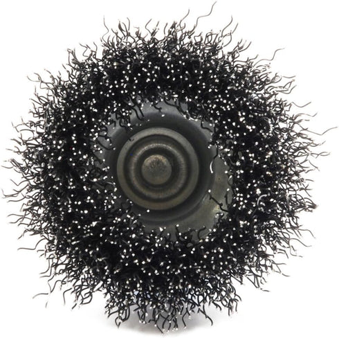 Forney 72729 Wire Cup Brush, Coarse Crimped with 1/4-Inch Hex Shank, 2-Inch-by-.012-Inch, Silver...