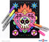 Super Pack of 18 Fuzzy Velvet Coloring Posters (Kids Themed - Day of the Dead) - Halloween and Dia de Los Muertos Coloring Crafts Activity for Tod...