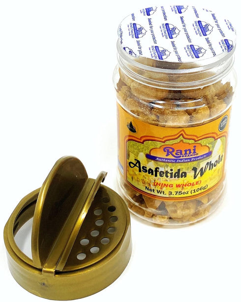 Rani Asafetida (Hing) Whole 3.75oz (106g) PET Jar ~ All Natural | Salt Free | Vegan | Non-GMO | Asafoetida Indian Spice | Best for Onion Garlic Su...