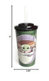 Funky Star Wars The Child Baby Yoda 16 oz. Sports Tumbler with Lid and Straw...