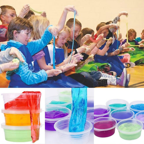 Augshy 40 Pack Small Slime Containers With Lids, Hawaiian Shaved Ice Mold Jello Shot Cups Condiment Containers Plastic Portion Cups with Lids for ...