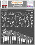 CrafTreat Music Stencils for Painting on Wood, Canvas, Paper, Fabric, Floor, Wall and Tile - Musical Stencil - 6x6 Inches - Reusable DIY Art and C...
