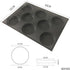 Bluedrop Silicone Hamburger Bread Forms Perforated Bakery Molds Non Stick Baking Sheets Fit Half Pan Size...