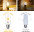 40 Watt Equivalent LED Bulb, E26 Base, Energy Efficient 4W, Soft Warm White 3000K Dimmable 400lm Tubular T14 T45 Edison LED Light Bulbs for Pendan...