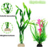 Fish Tank Accessories Aquarium Decorations Plants, 9pcs Green Fish Tank Decorations Plants and Cave Rock Decoration Decor Set, Aquarium Decor Plas...